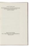 (DOVES PRESS.) Ruskin, John. Unto This Last. Four Essays on the First Principles of Political Economy by John Ruskin.